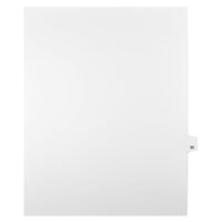 Mark Maker – Onglets séparateurs juridiques blancs, 1/25 onglets, format lettre, sans trous, numéro 92, 25/paquet-Onglets séparateurs blancs, 1/25 onglets