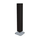 Azar Displays – Présentoir de plancher à panneaux perforés emboîtables, 60 x 8 x 8 po, noir (703389-BLK)-Comprend une bande porte-affiche et repose sur une base carrée