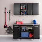 Prepac - Placard mural Elite de 32 po, noir (BEW-3230)-Les portes sont munies de charnières de style européen de qualité supérieure réglables de 6 façons