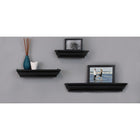 Nexxt – Tablettes murales Madison, ensemble de 3, profondeur de 4,75 po, longueur de 12, 16 et 24 po, noir-L’ensemble comprend : Tablettes de : 3 x 12 x 4,75 (max 5 lb), 3 x 16 x 4,75 (max 8 lb) et 3 x 24 x 4,75 (max 10 lb)