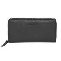 Club Rochelier - Pochette zippée avec rabat - Noir-Noir - Cuir