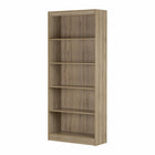 South Shore - Axess - Bibliothèque 5 tablettes - Chêne rustique-Bibliothèque verticale : cette étagère est simple et pratique avec son look polyvalent qui conviendra à toutes les pièces de votre maison. Sa découpe droite s’agencera facilement à votre mobilier et votre déco.