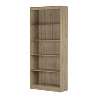 South Shore - Axess - Bibliothèque 5 tablettes - Chêne rustique-Bibliothèque verticale : cette étagère est simple et pratique avec son look polyvalent qui conviendra à toutes les pièces de votre maison. Sa découpe droite s’agencera facilement à votre mobilier et votre déco.