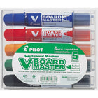 Pilot - Marqueurs BeGreen V-Board Master pour tableau blanc − Pointe arrondie − Rechargeable − Couleurs variées − Paquet de 5 (BG-WBMAVBM-S5)-Marqueur pour tableau blanc