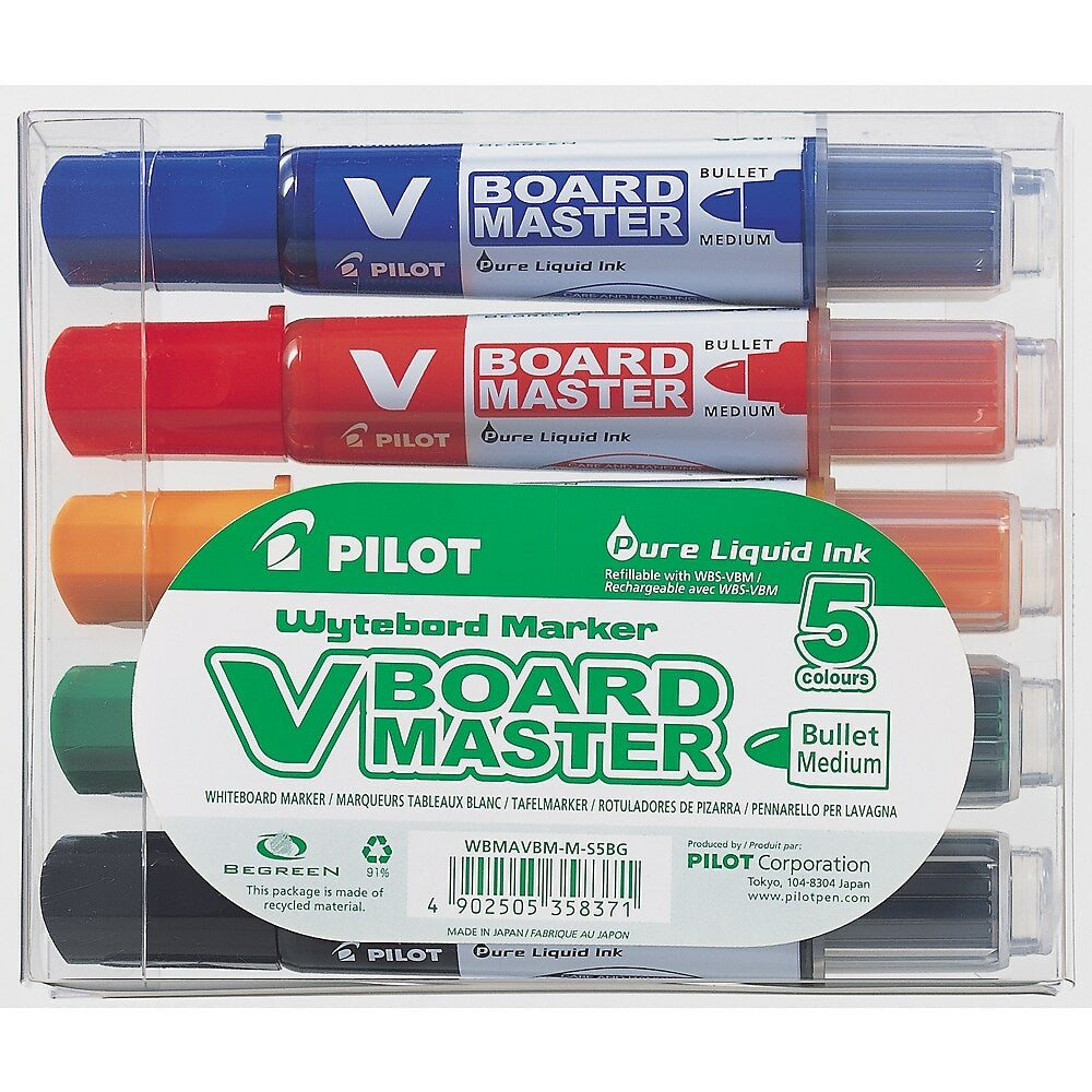 Marqueur tableau blanc rechargeable PILOT V-Board Master pointe