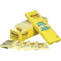 Post-it - Feuillets jaune canari, paquet Cabinet Pac, 3 po x 3 po, paq./24 blocs-Facile à assembler  