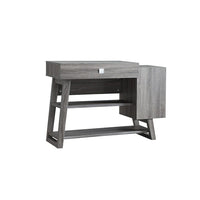 Brassex - Table console, 2 niveaux, avec de rangement, gris-Style contemporain
