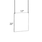 Azar Displays – Cadre pour affiche, 22 x 17 po (172737)-Le cadre suspendu affiche les renseignements du plafond, maximisant l’occasion de publicité