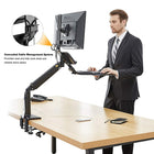 North Bayou 22"-35" Ergonomics Interactive Sit-Stand Desktop Workstation with USB Port - FC35-Matériau: Alliage d'aluminium