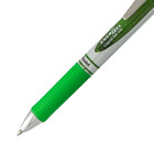 Pentel - Stylo gel EnerGel remplissable avec prise - Rétractable - 0,7 mm - Encre vert lime-0,7 mm/acier inoxydable