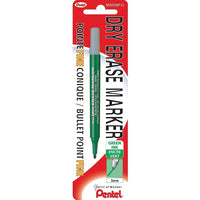 Pentel - Marqueur à pointe fine à effacement sec, vert-Marqueur à effacement sec