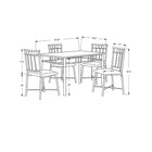 Monarch Specialties - 1029 Ens Salle A Manger 5 pièces - Dessus Marbre/Metal Bronze-Cet ensemble est idéal pour les plus petits espaces repas tels que dans les appartements ou condos
