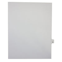 Mark Maker – Onglets séparateurs juridiques blancs, 1/26 onglets, format lettre, sans trous, lettre S, 25/paquet-Onglets séparateurs blancs, 1/26 onglets