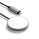 Satechi - Câble de charge magnétique sans fil-Avec un câble plus long de 1,5 mètre (5 pieds) et un connecteur USB Type-C réversible, le câble de charge magnétique sans fil offre à la fois commodité et portabilité pour recharger votre iPhone