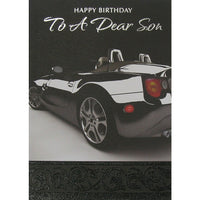 Rosedale - Carte de voeux, anniversaire de fils, voiture-Imprimé sur papier de qualité couché