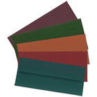 JAM Paper - Enveloppes commerciales no 10, 4 1/8 x 9,5 po, couleurs assorties, 125/paquet (315BTGORB)-Assortiment d’enveloppes commerciales no 10 foncées : Sarcelle, vert foncé, orange foncé, rouge foncé et bourgogne