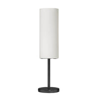 Dainolite - Lampe de table à incandescence moderne Paza, 1 lumière, noir mat avec verre blanc-Ajoute une touche unique à votre espace