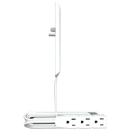 Sleek Socket - 3 pi cache-prise ultra mince avec extension à 3 prises-Interieur seulement
