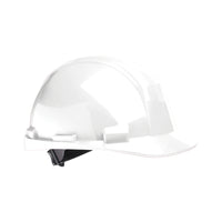 Casque de sécurité, A89R Matterhorn, cliquet, blanc, CSA type 2, classe E-Ajustement à cliquet avec bande de confort frontale et rembourrage de couronne