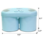 Koolatron – Machine à crème glacée de luxe Double Treat, bleu-Conception compacte, lavable au lave-vaisselle.
