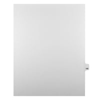 Markmaker - Intercalaires imprimes Legal, Blanc, 1/25th coupe, format lettre, sans trous, 25 tabs/PQT, 5 PQT/Boite, Numero 143-Intercalaires imprimes Legal