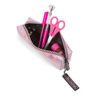 Collection Blackpink Briller Sur - Étui pour Crayons et Petits Accessoires-Rose (PCA9142BP)-Grand compartiment principal avec fermeture à glissière bicolore