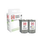 TRU RED - Cartouches d'encre 0615B002/0617B002 Canon PG-40/CL-41 remise à neuf - rendement standard - noir, couleur - pack de deux-Comprend une cartouche d'encre noire PG-40 et une cartouche couleur CL-41 compatibles TRU RED