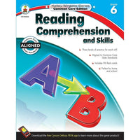 Livre numérique : Carson Dellosa - Reading Comprehension and Skills, 104624-EB, 6e année-Vous recevrez deux courriels : le premier confirmant la totalité de votre commande et le second comportant un lien de téléchargement. Vous pourrez utiliser le lien de téléchargement immédiatement ou plus tard, comme vous le voulez.