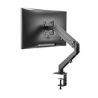 Uplite - Support de bureau à ressort à gaz pour moniteur unique, entièrement réglable, jusqu'à 32", noir-Le bras réglable offre une rotation de 360 ??degrés, un pivotement de 90 degrés et une inclinaison de 90 degrés