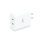 LOGiiX - Chargeur mural Power Cube 40W Duo - Blanc-Chargeur mural double USB Type-C PD compact et léger