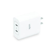 LOGiiX - Chargeur mural Power Cube 40W Duo - Blanc-Chargeur mural double USB Type-C PD compact et léger