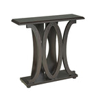 Brassex – Table console 13704, cerisier foncé, 36 x 11,5 x 33,5 (po)-Forme attrayante
