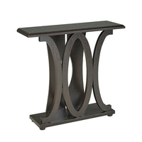 Brassex – Table console 13704, cerisier foncé, 36 x 11,5 x 33,5 (po)-Forme attrayante