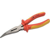 Dynamic Tools – Pinces à bec plié de 6 po, poignée isolée-Longueur de la mâchoire (pouces) : 1,69 po