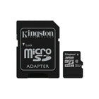 Kingston - Carte MicroSD avec adaptateur SD classe 10, 32 Go-Interface UHS-I  : microSDHC/microSDXC classe 10 UHS-I - idéal pour vidéo HD de qualité cinéma (1080p) et photos de sujets en mouvement.