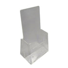 Eddie's - Porte-brochures trifold - transparent - 4,25 po l - 6 par paquet-Porte-brochures trifold