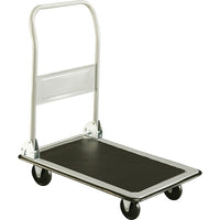 Safco® - Chariot standard Tuff Truck à plateforme-Roulettes de 4 po (deux fixes et deux pivotantes) pour un maniement aisé sur toute surface  