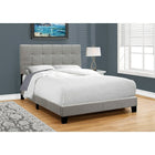 Monarch Specialties - 5920F Lit Double - Tissus Gris-45,75 haut. x 80,25 long. x 58 prof. (po)