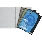Hilroy - Cahier de notes 1 sujet, 10-1/2 po x 8 po, variés, 90 pages-Carton fait de contenu recyclé postconsommation à 30 %