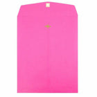 JAM Paper - Enveloppes Colourées pour catalogue à extrémité ouverte - 10 x 13 - avec fermeture à fermoir - rose ultra fuchsia - paquet de 10-Couleur : FuchsiaCouleur : Enveloppe rose