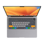 JCPal VerSkin Apple MacOS Raccourcis Protecteur de Clavier pour MacBook Pro 14"/16" (2021/2023) et MacBook Air 13"/15" (2022/2023/2024)-Plus de 60 raccourcis codés par couleur pour le système d'exploitation Apple Mac (macOS)