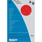 HeadLine Lettres adhésives, 3 po, rouge-Police de caractères Helvetica