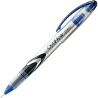 Staples - Stylos à bille roulante OptiFlow, 0,5 mm, bleu, paquet de 6-Le niveau d'encre est toujour visible