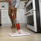 Vileda Vadrouille à jet ProMist MAX-La vadrouille en microfibre, réutilisable et lavable, nettoie mieux que les tampons jetables