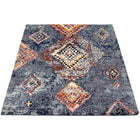 ECARPETGALLERY - Tapis Morocco Mosaique Bleu 5'3" x 7'3"-Tissé A La Machine Turquie