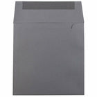 JAM Paper Enveloppes simples carrées, 6 x 6 po, gris foncé, 50/paquet-Intérieur vierge où écrire un mot personnalisé