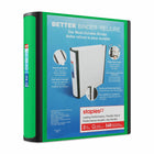 Staples − Reliure de qualité supérieure − 2 po − vert-Plus durable, plus facile à utiliser