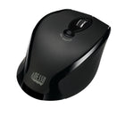 Adesso - iMouse M209B Souris optique ergonomique sans fil-Ajustez rapidement et facilement la résolution DPI (800/1200/1600) pour une réponse plus rapide avec le commutateur DPI pratique situé en haut de votre souris