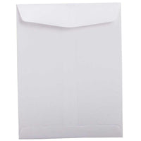 JAM Paper Enveloppes à ouverture au sommet, 8 3/4 x 11 1/4 po, blanc, 50/paquet-Ouverture au sommet