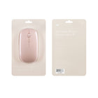 Basic Tech Souris slim sans fil 2.4GHZ - Rose-Fini mat et lisse